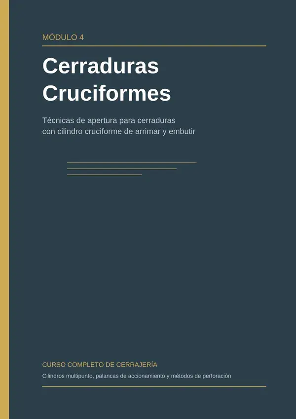 Cerraduras Cruciformes