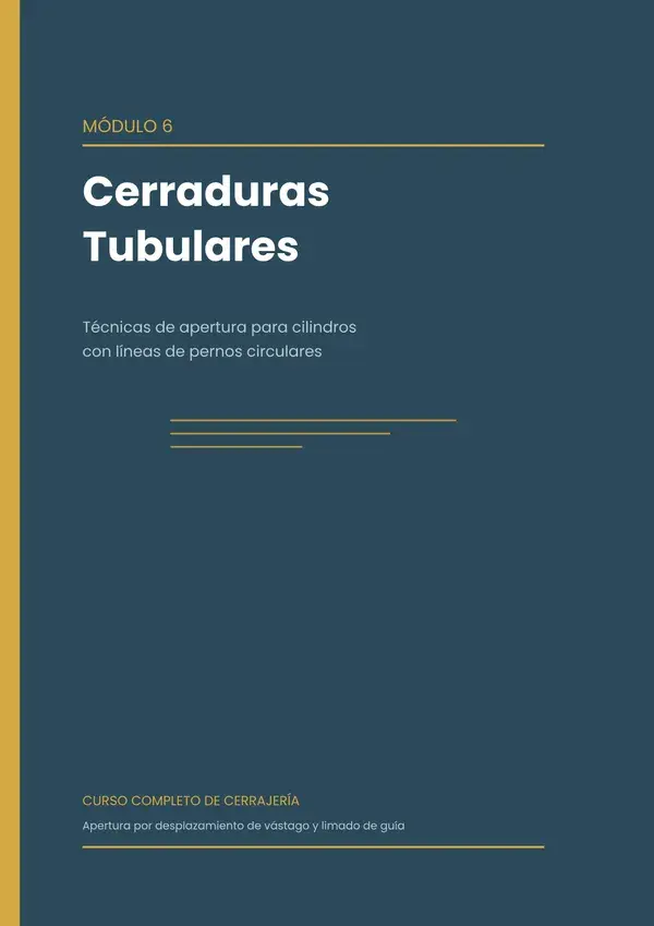 Cerraduras Tubulares