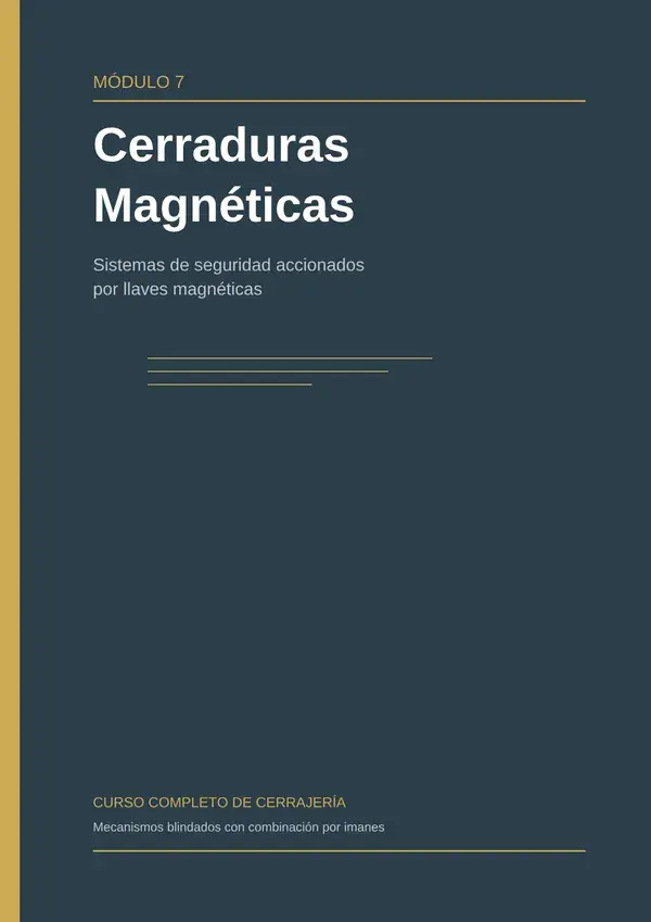 Cerraduras Magnéticas