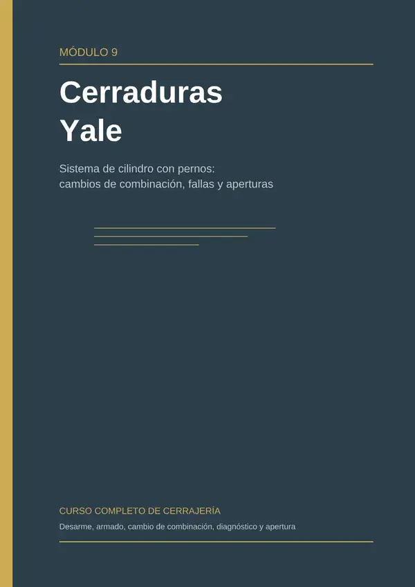 Cerraduras Yale