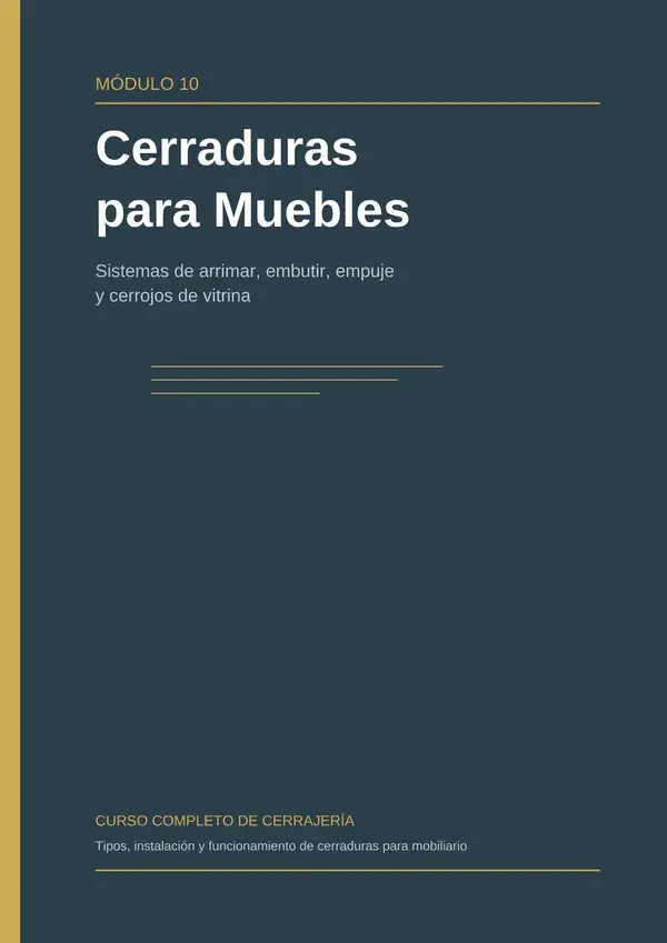 Cerraduras para Muebles